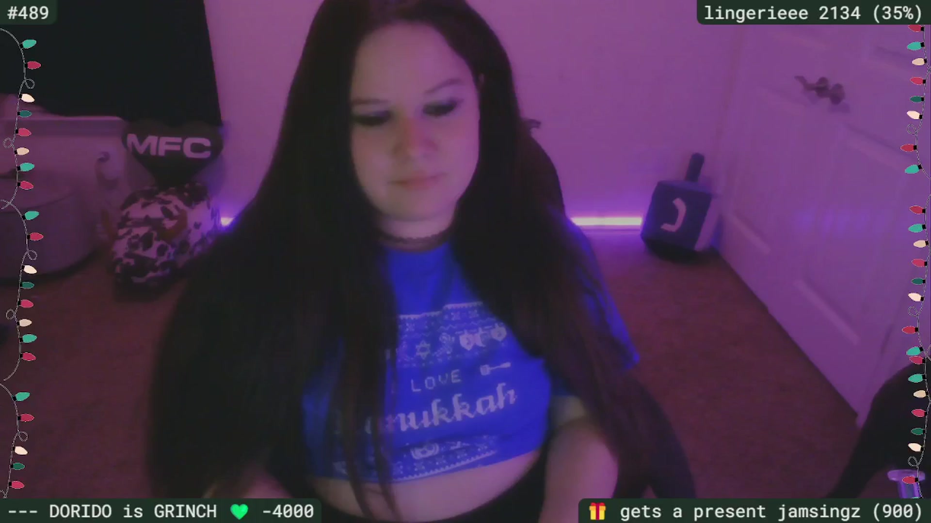 Gallery image thumbnail from HanukkahHoe's myfreecams stream on, 12/16/2025, 04:44 image 10 of 20