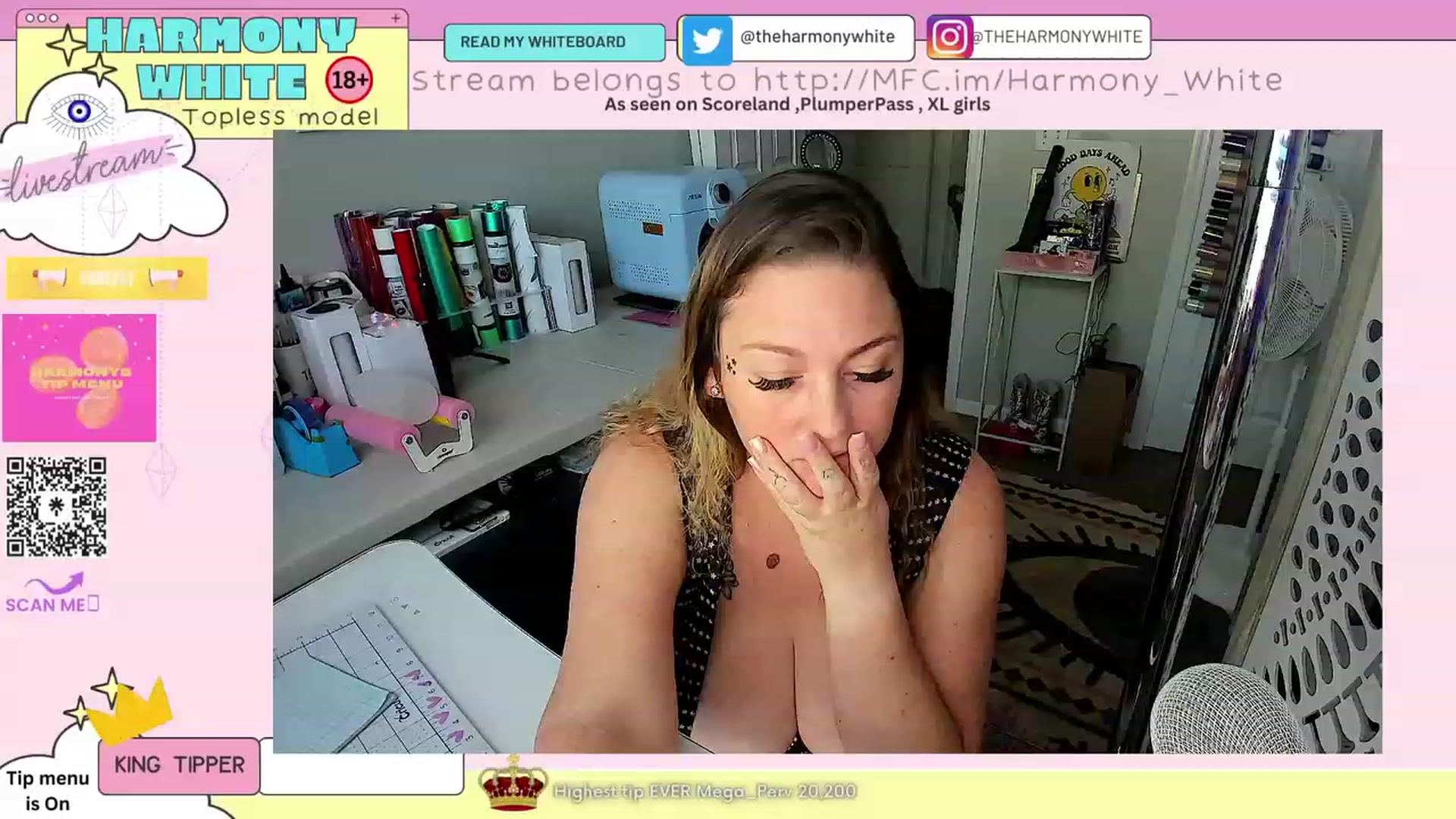 Gallery image thumbnail from Harmony_White's myfreecams stream on, 03/20/2023, 15:21 image 14 of 20