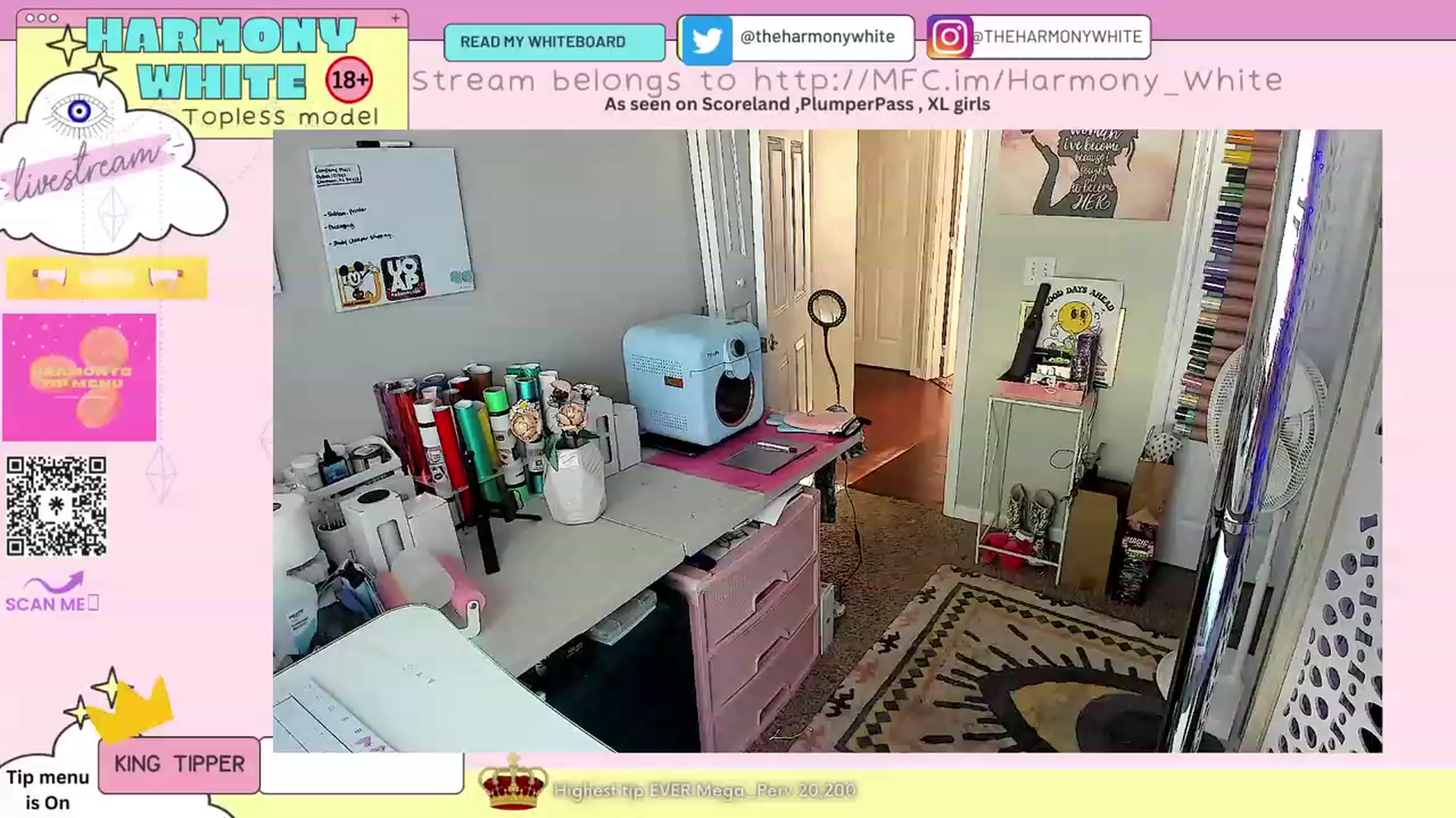 Gallery image thumbnail from Harmony_White's myfreecams stream on, 03/23/2023, 13:03 image 2 of 20