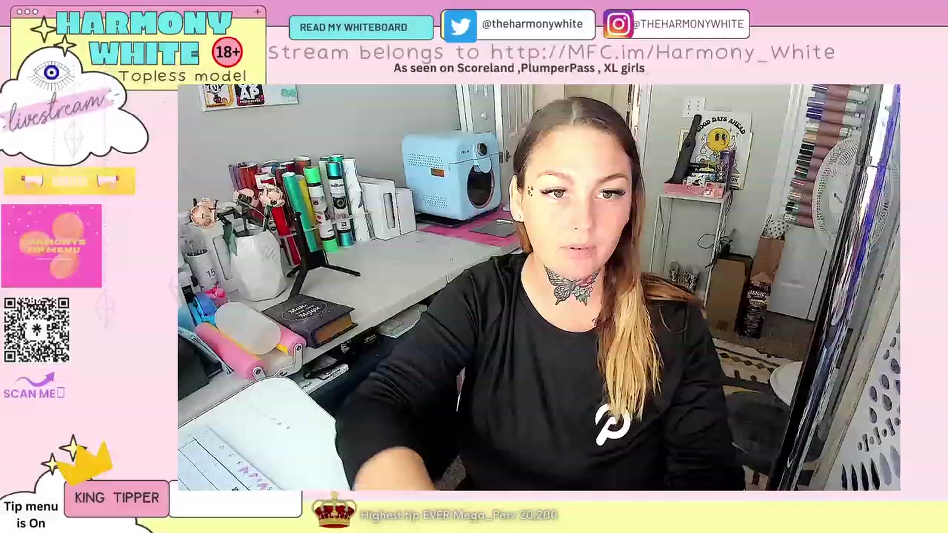 Gallery image thumbnail from Harmony_White's myfreecams stream on, 03/23/2023, 13:28 image 20 of 20