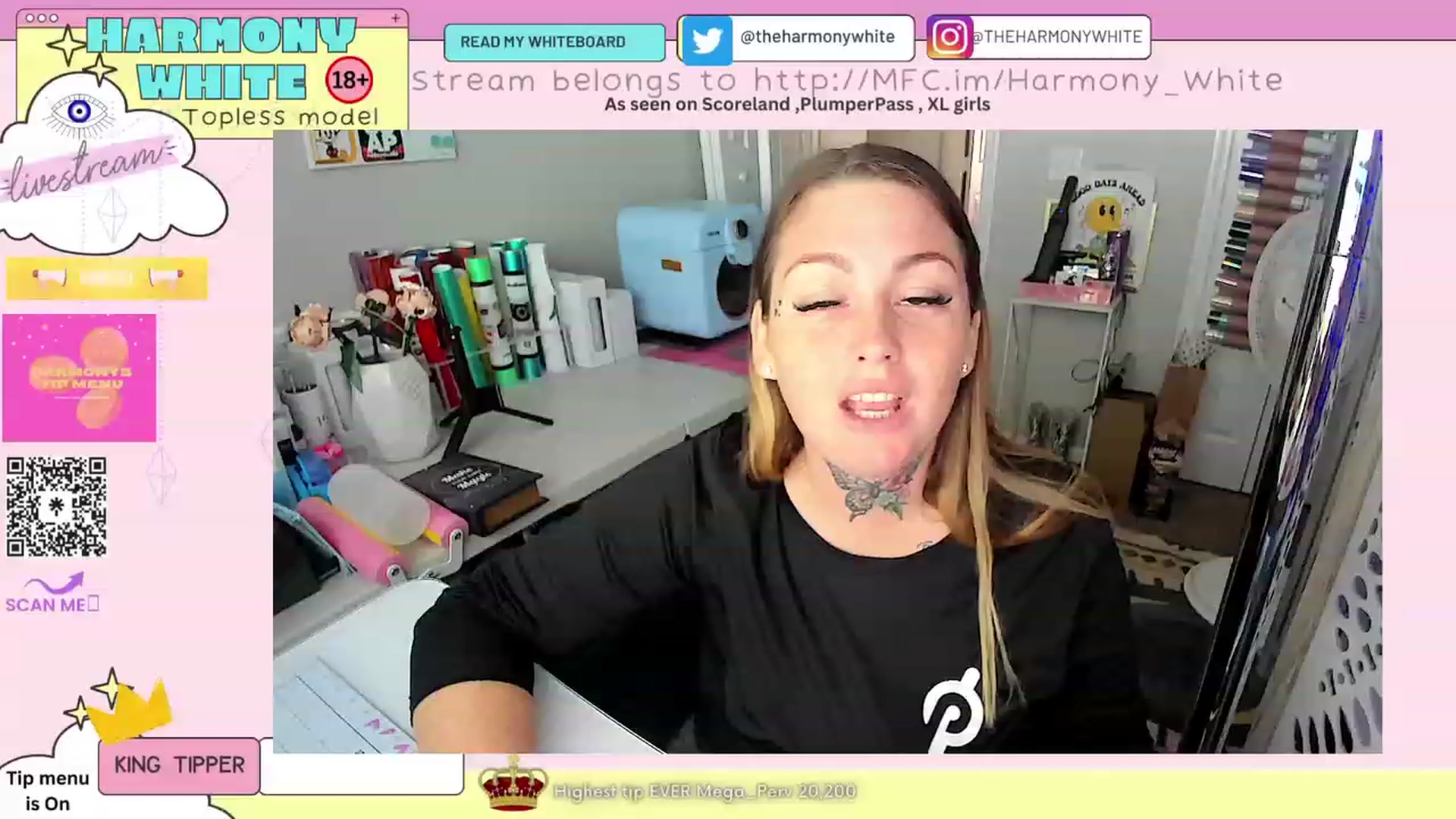 Gallery image thumbnail from Harmony_White's myfreecams stream on, 03/23/2023, 13:28 image 13 of 20