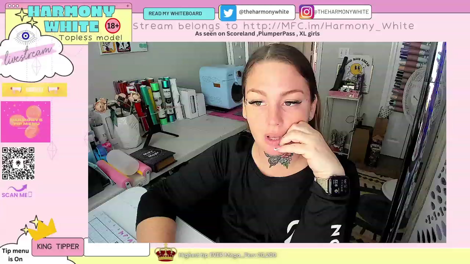 Gallery image thumbnail from Harmony_White's myfreecams stream on, 03/23/2023, 13:28 image 16 of 20