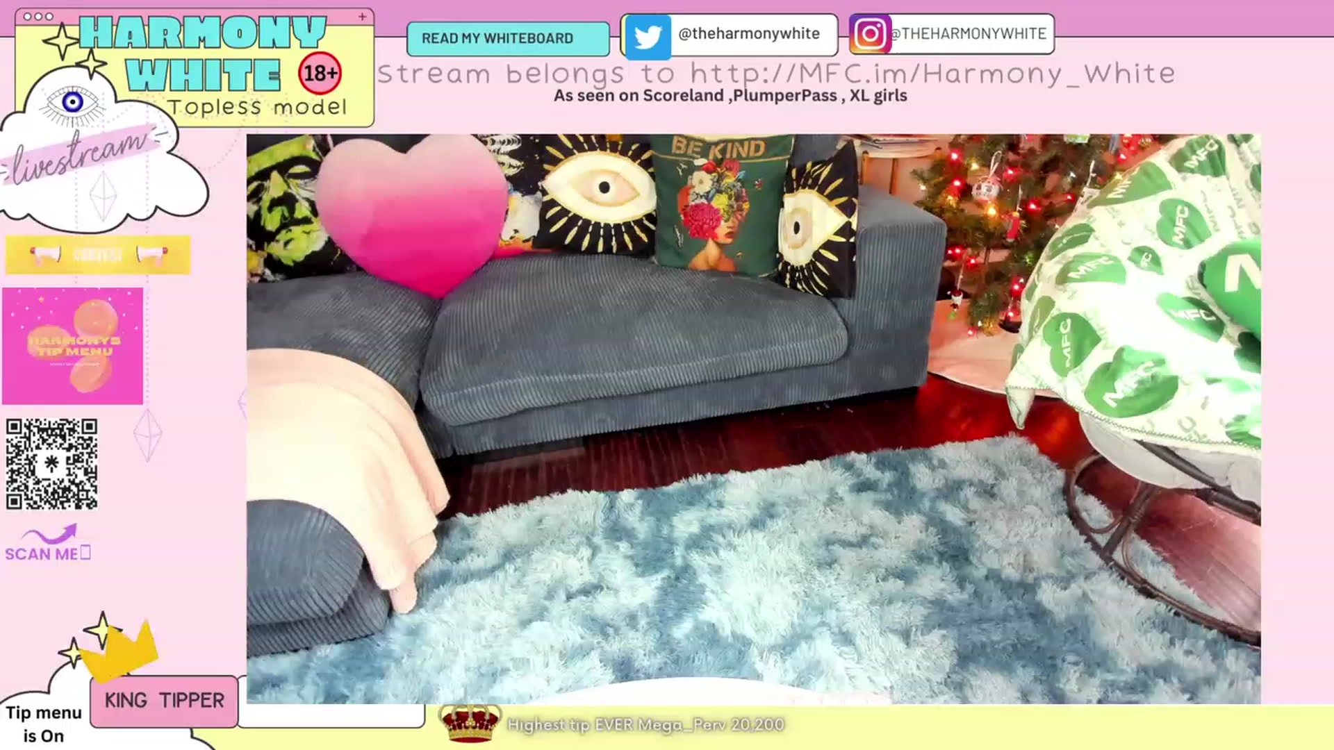 Gallery image thumbnail from Harmony_White's myfreecams stream on, 12/04/2023, 17:03 image 14 of 20