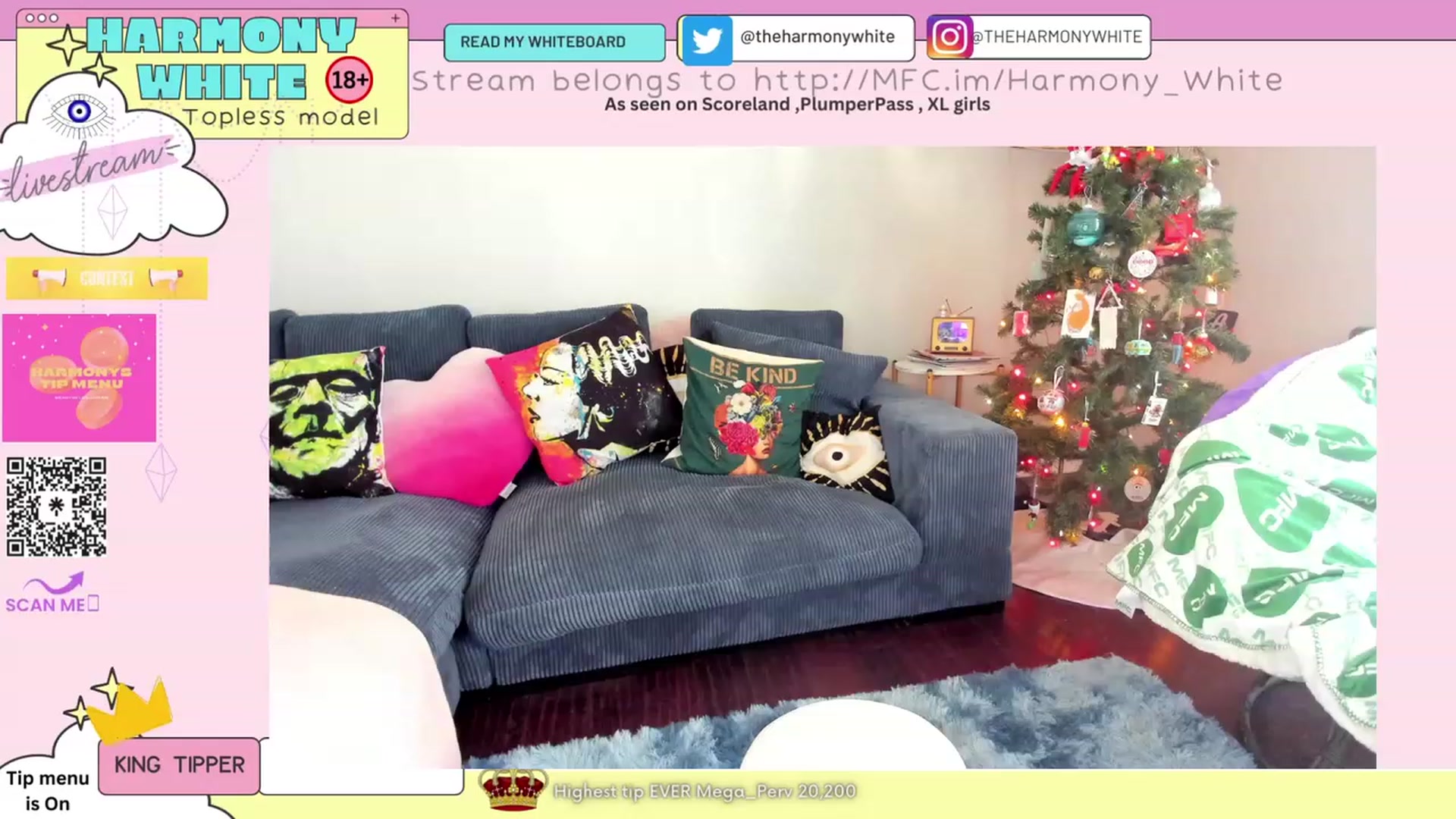 Gallery image thumbnail from Harmony_White's myfreecams stream on, 12/06/2023, 15:58 image 14 of 20