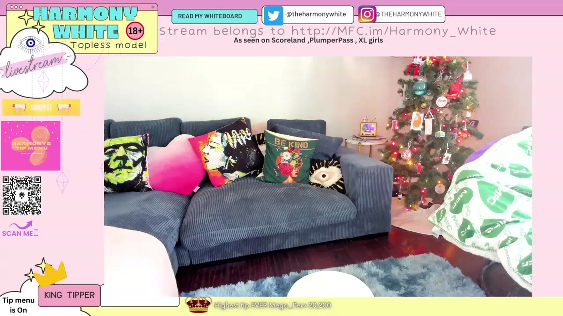 Gallery image thumbnail from Harmony_White's myfreecams stream on, 12/06/2023, 15:58 image 11 of 20