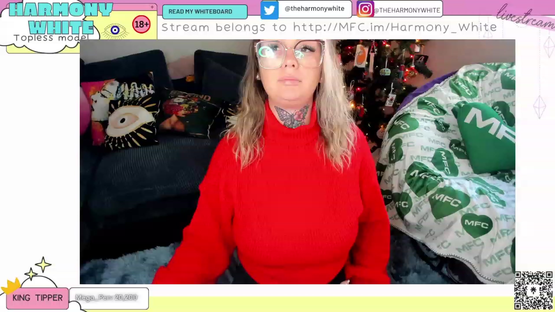 Gallery image thumbnail from Harmony_White's myfreecams stream on, 12/07/2023, 17:00 image 1 of 20