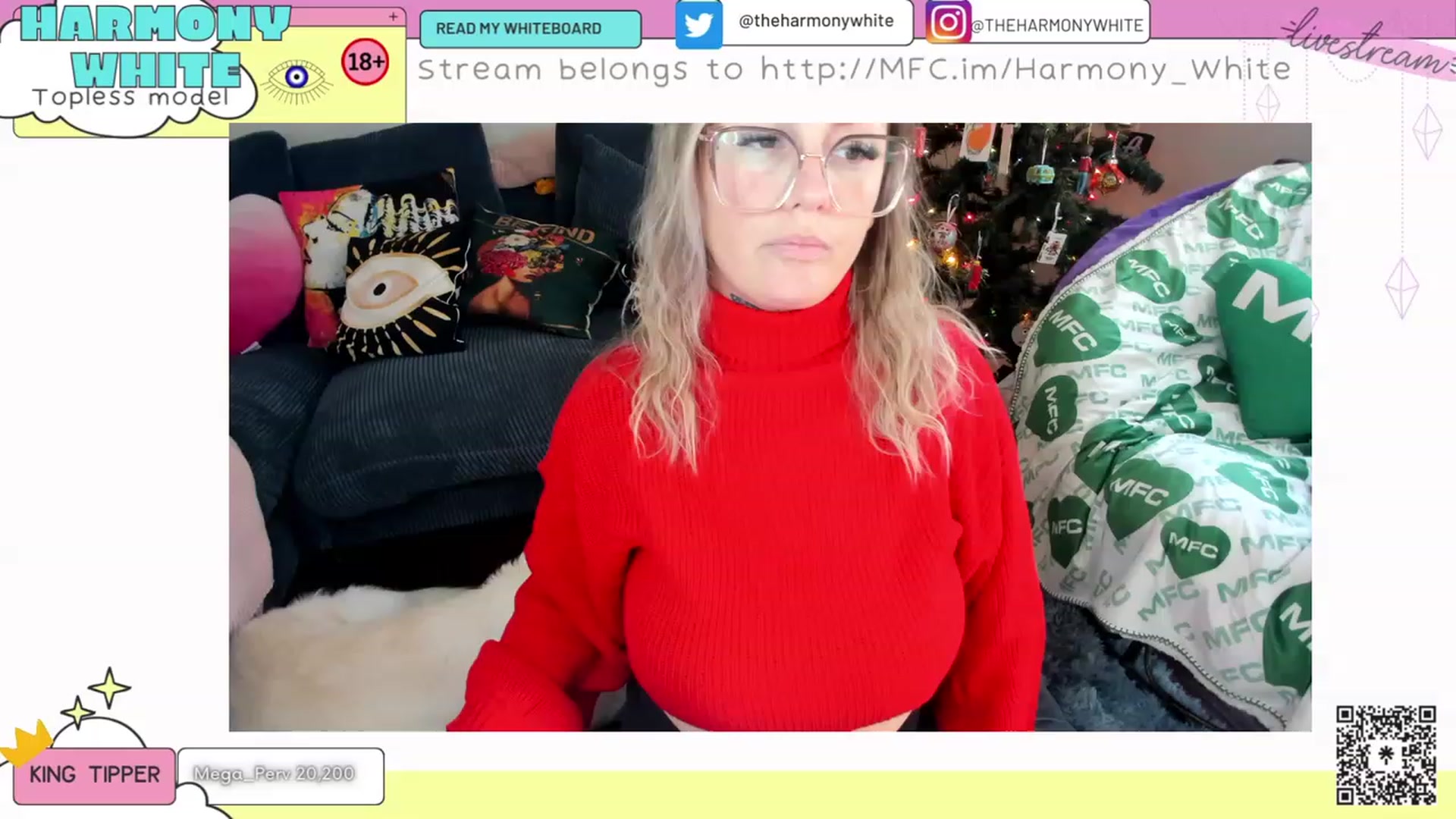 Gallery image thumbnail from Harmony_White's myfreecams stream on, 12/07/2023, 17:00 image 20 of 20