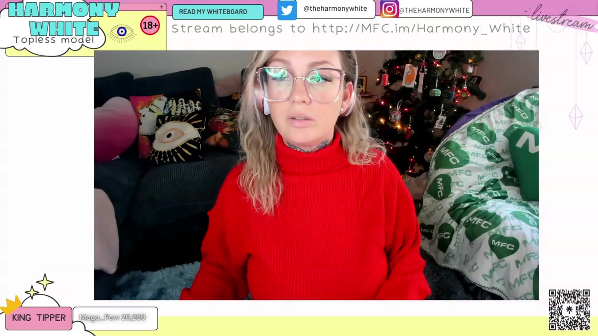 Gallery image thumbnail from Harmony_White's myfreecams stream on, 12/07/2023, 17:00 image 9 of 20