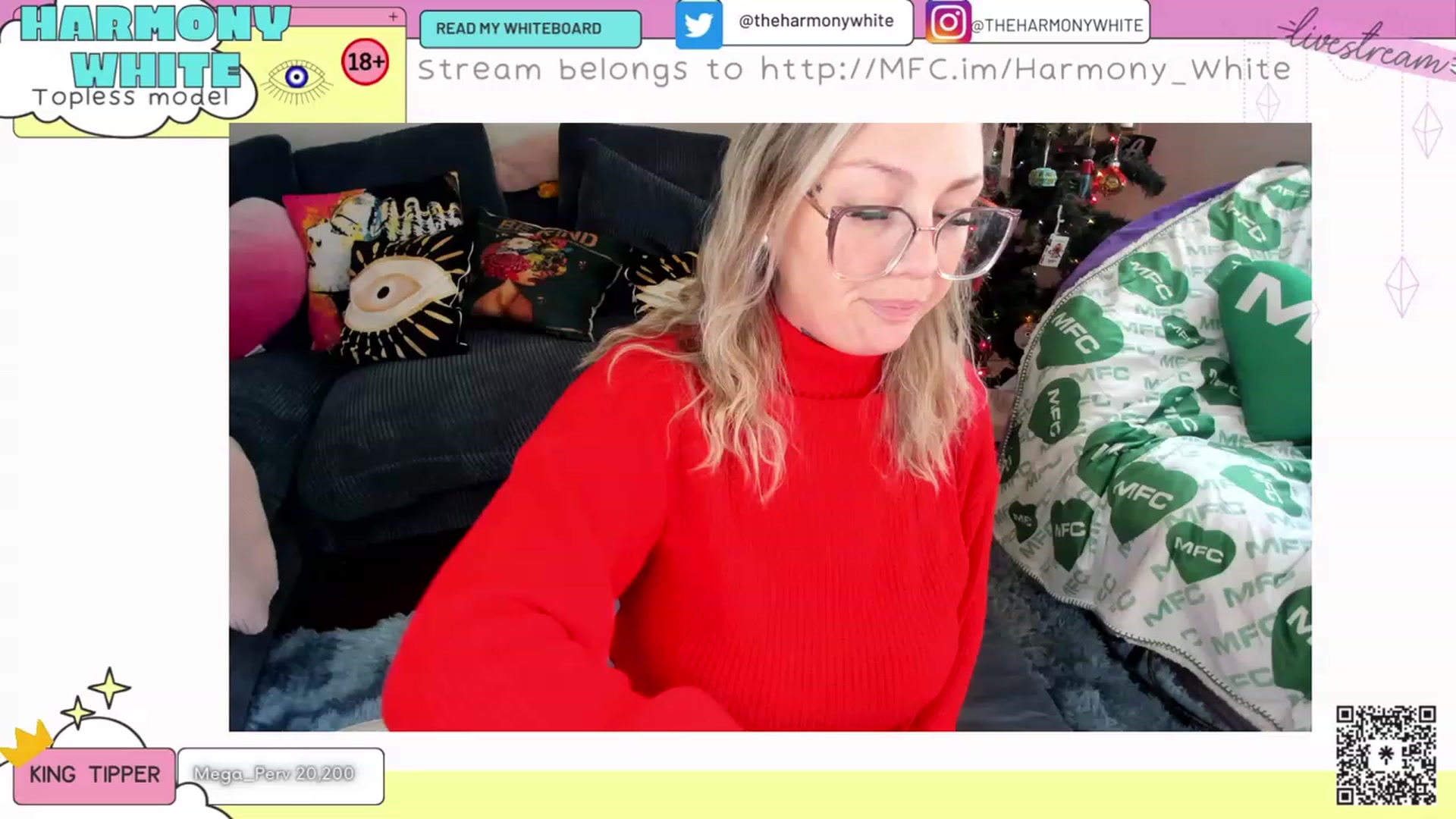 Gallery image thumbnail from Harmony_White's myfreecams stream on, 12/07/2023, 17:00 image 18 of 20