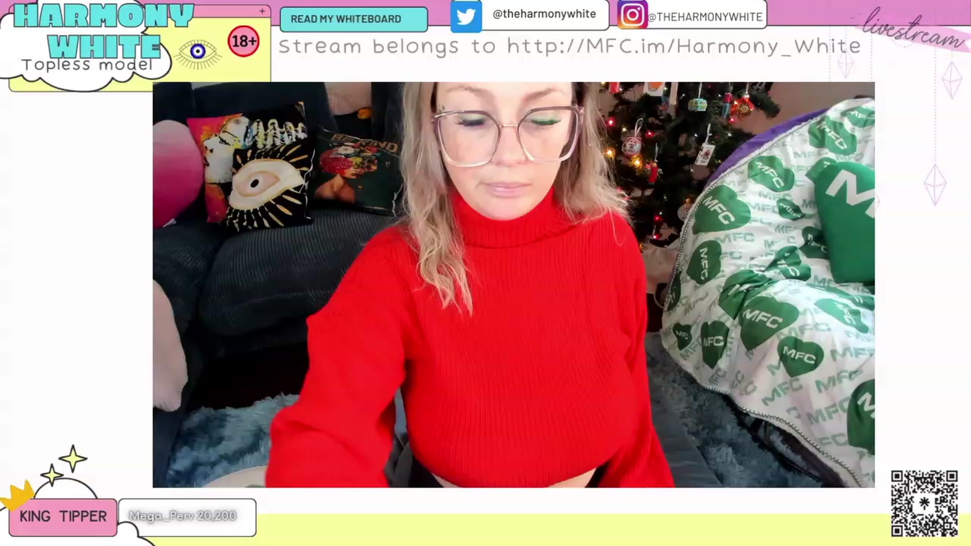 Gallery image thumbnail from Harmony_White's myfreecams stream on, 12/07/2023, 17:00 image 19 of 20