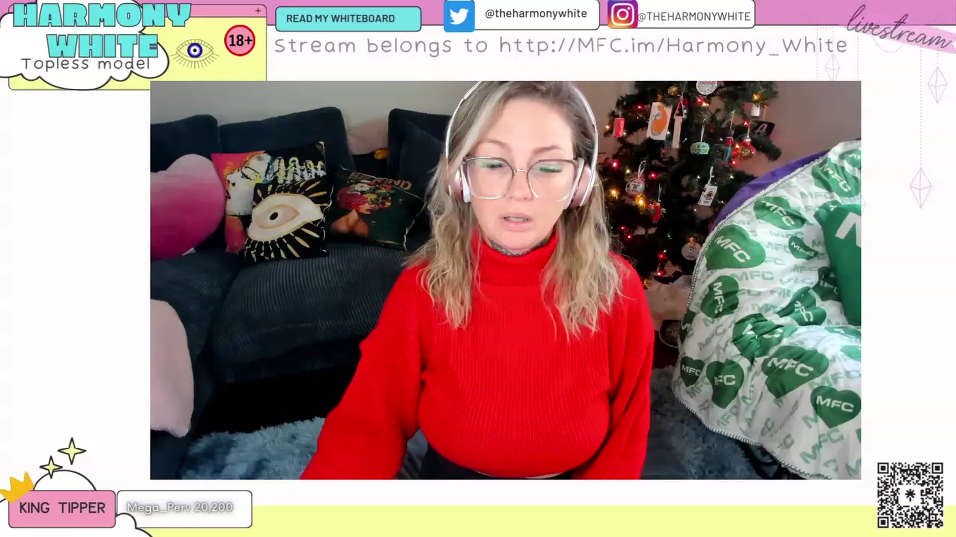 Gallery image thumbnail from Harmony_White's myfreecams stream on, 12/07/2023, 17:00 image 8 of 20