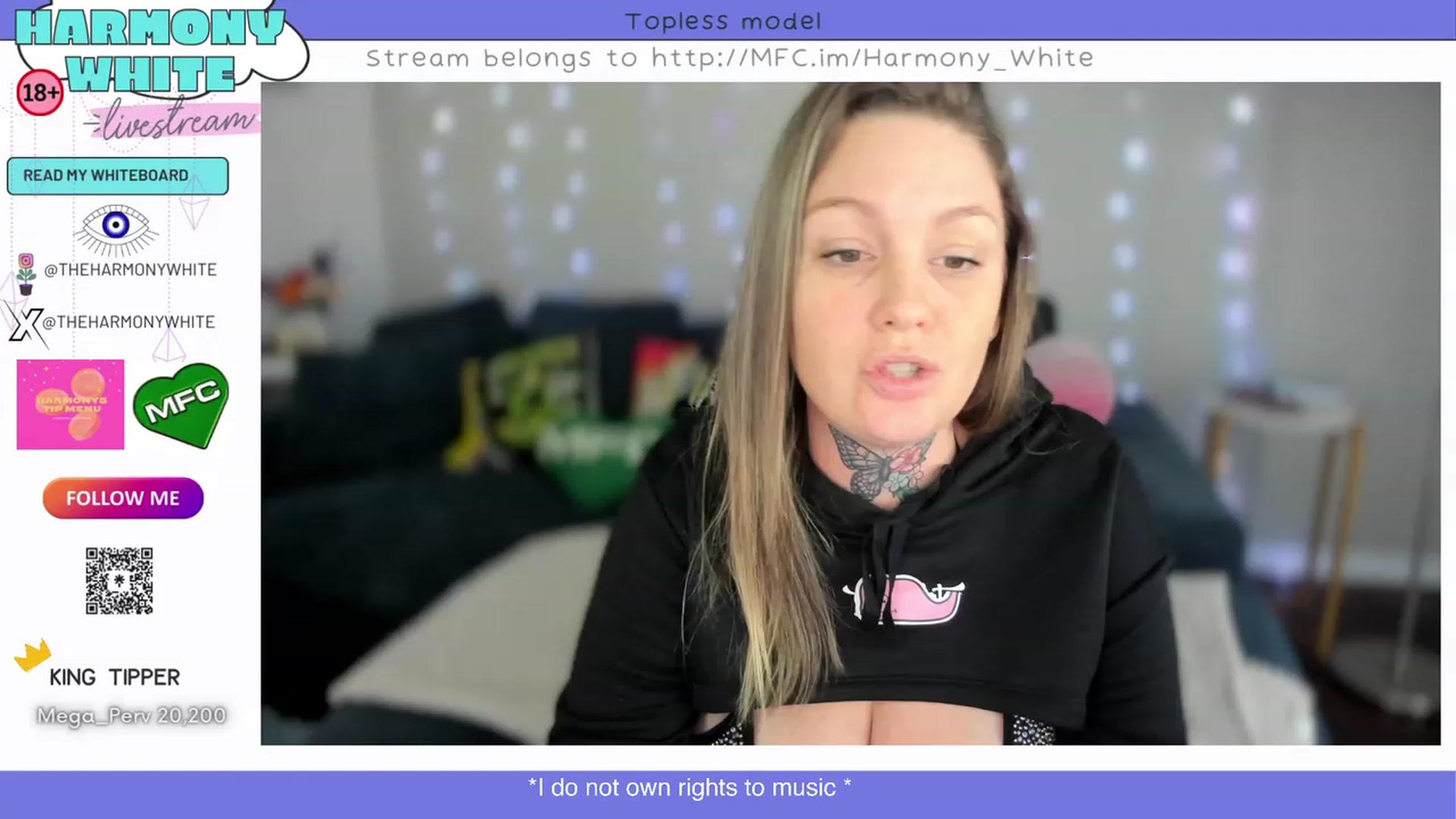 Gallery image thumbnail from Harmony_White's myfreecams stream on, 03/06/2024, 14:41 image 19 of 20