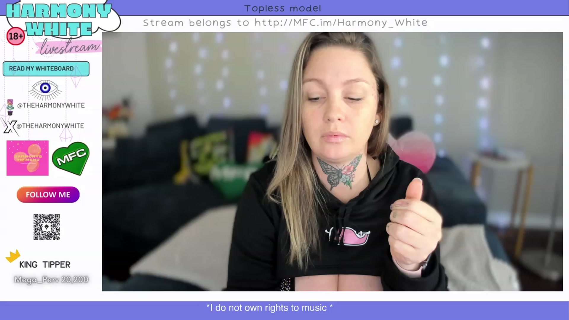 Gallery image thumbnail from Harmony_White's myfreecams stream on, 03/06/2024, 14:41 image 18 of 20