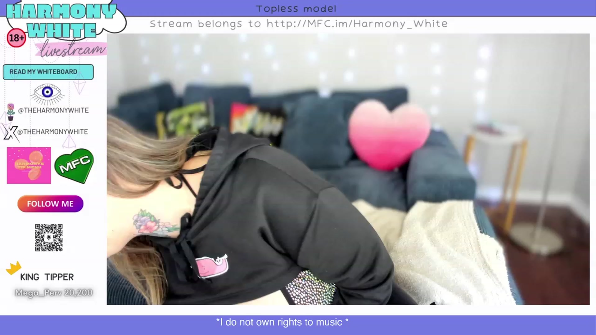 Gallery image thumbnail from Harmony_White's myfreecams stream on, 03/06/2024, 14:41 image 16 of 20