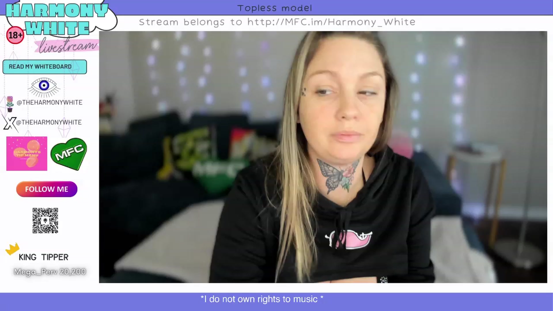 Gallery image thumbnail from Harmony_White's myfreecams stream on, 03/06/2024, 14:41 image 17 of 20