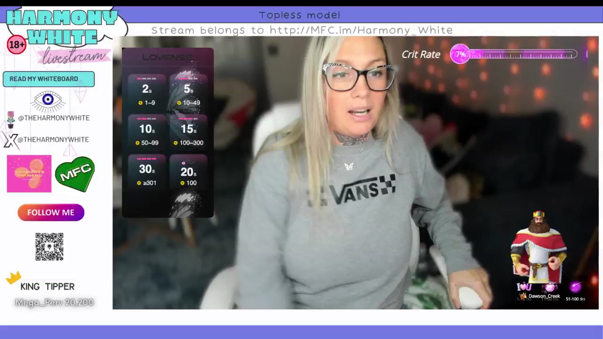 Gallery image thumbnail from Harmony_White's myfreecams stream on, 10/15/2024, 14:39 image 2 of 20