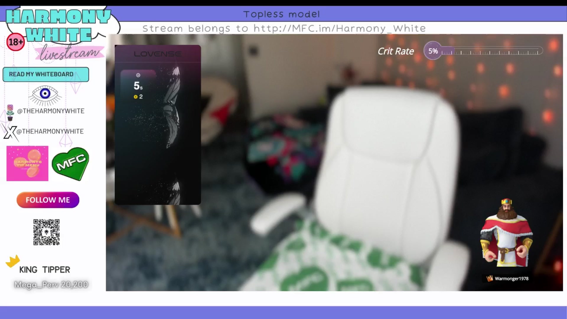 Gallery image thumbnail from Harmony_White's myfreecams stream on, 10/15/2024, 14:39 image 12 of 20