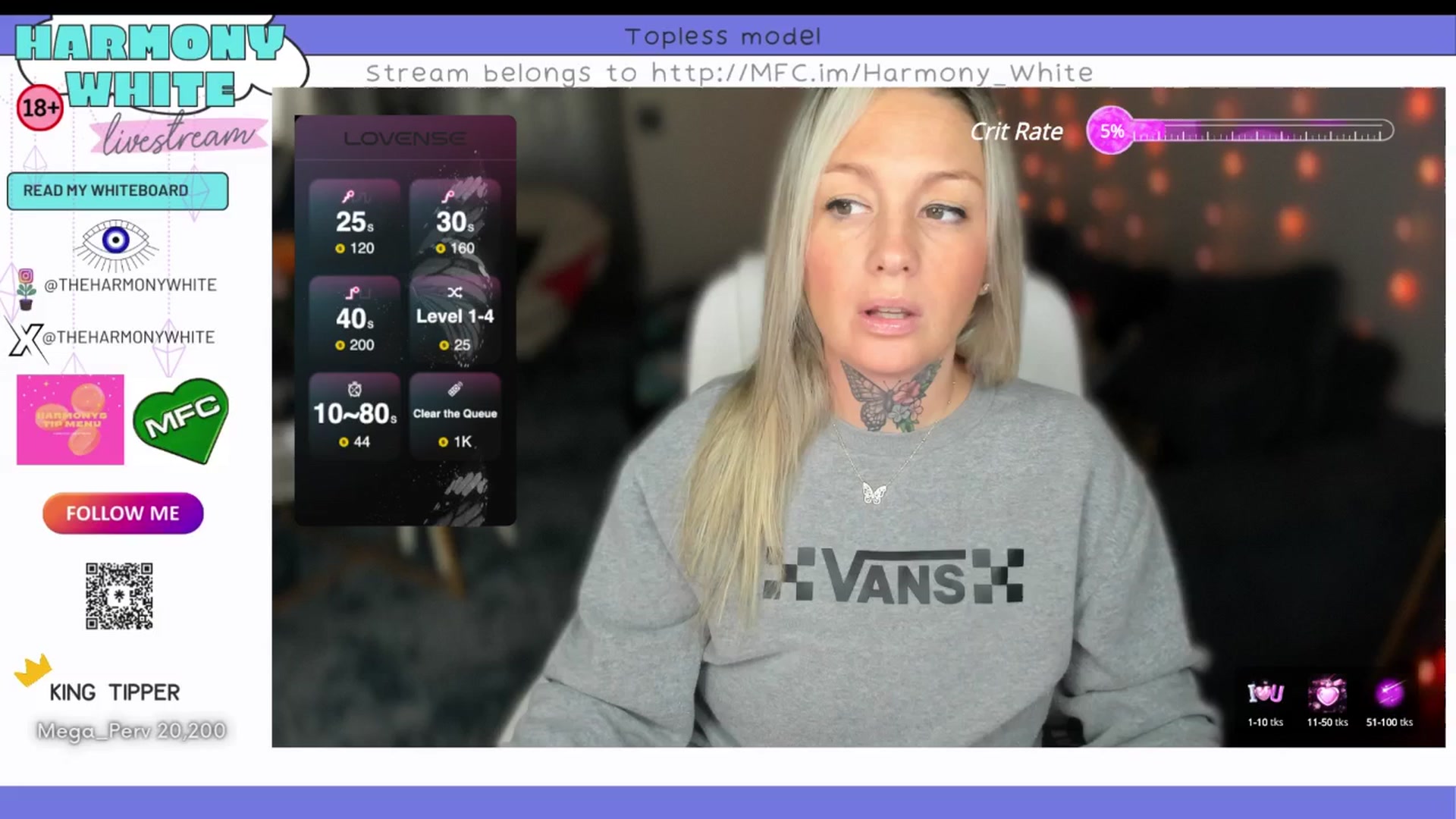 Gallery image thumbnail from Harmony_White's myfreecams stream on, 10/15/2024, 14:39 image 1 of 20