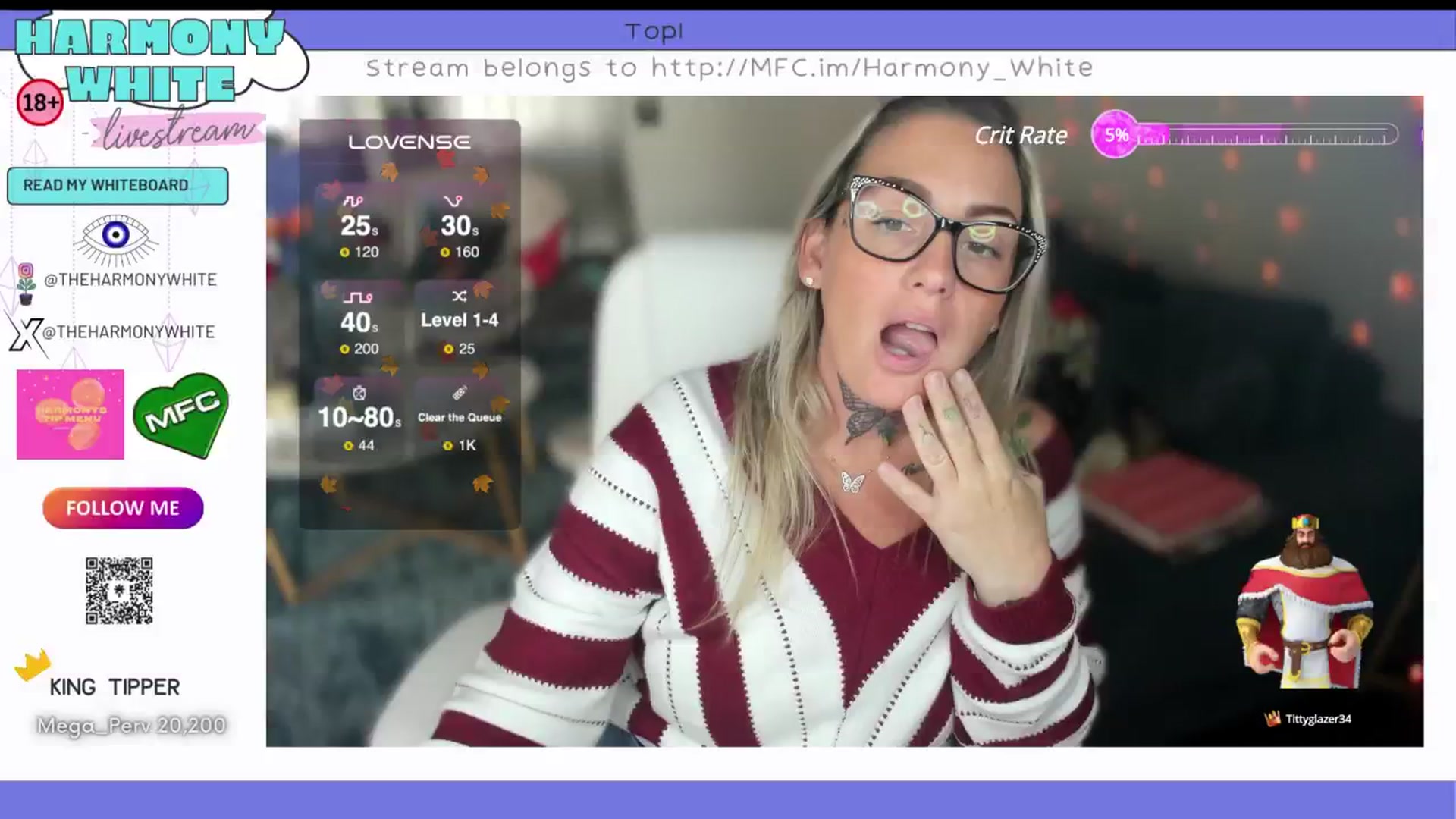 Gallery image thumbnail from Harmony_White's myfreecams stream on, 10/17/2024, 16:13 image 6 of 20