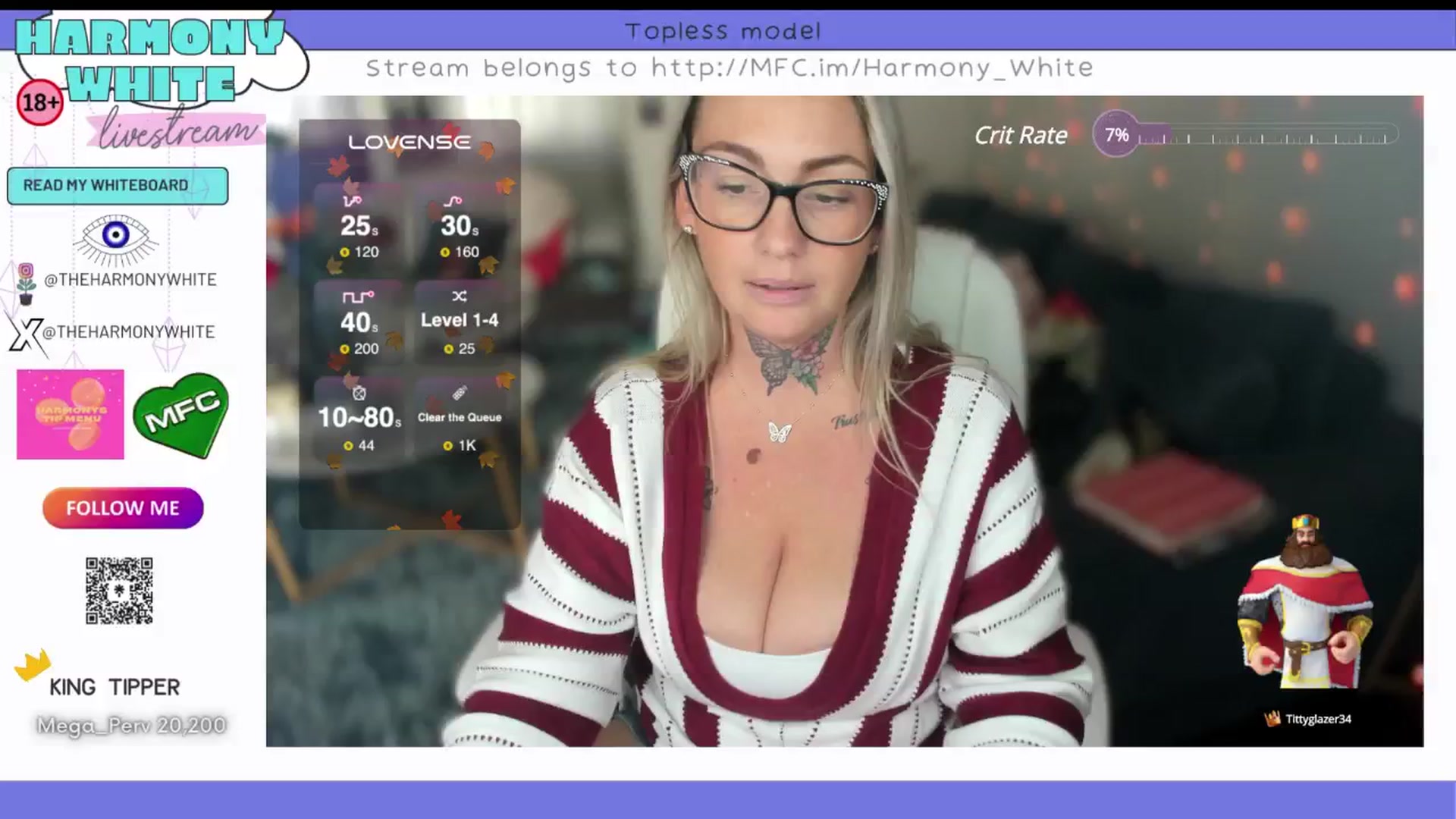 Gallery image thumbnail from Harmony_White's myfreecams stream on, 10/17/2024, 16:13 image 9 of 20