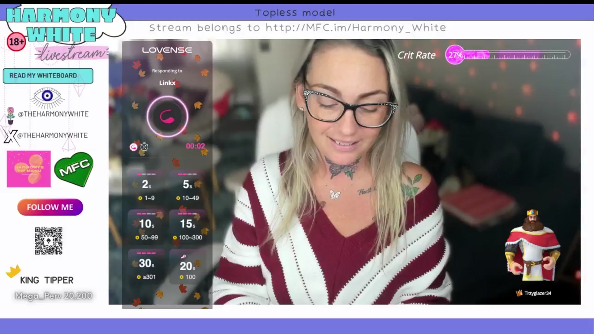 Gallery image thumbnail from Harmony_White's myfreecams stream on, 10/17/2024, 16:13 image 7 of 20