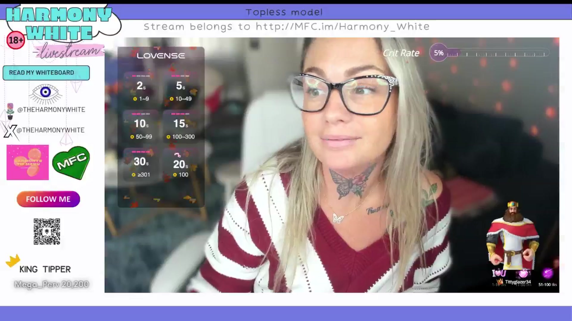 Gallery image thumbnail from Harmony_White's myfreecams stream on, 10/17/2024, 16:13 image 5 of 20