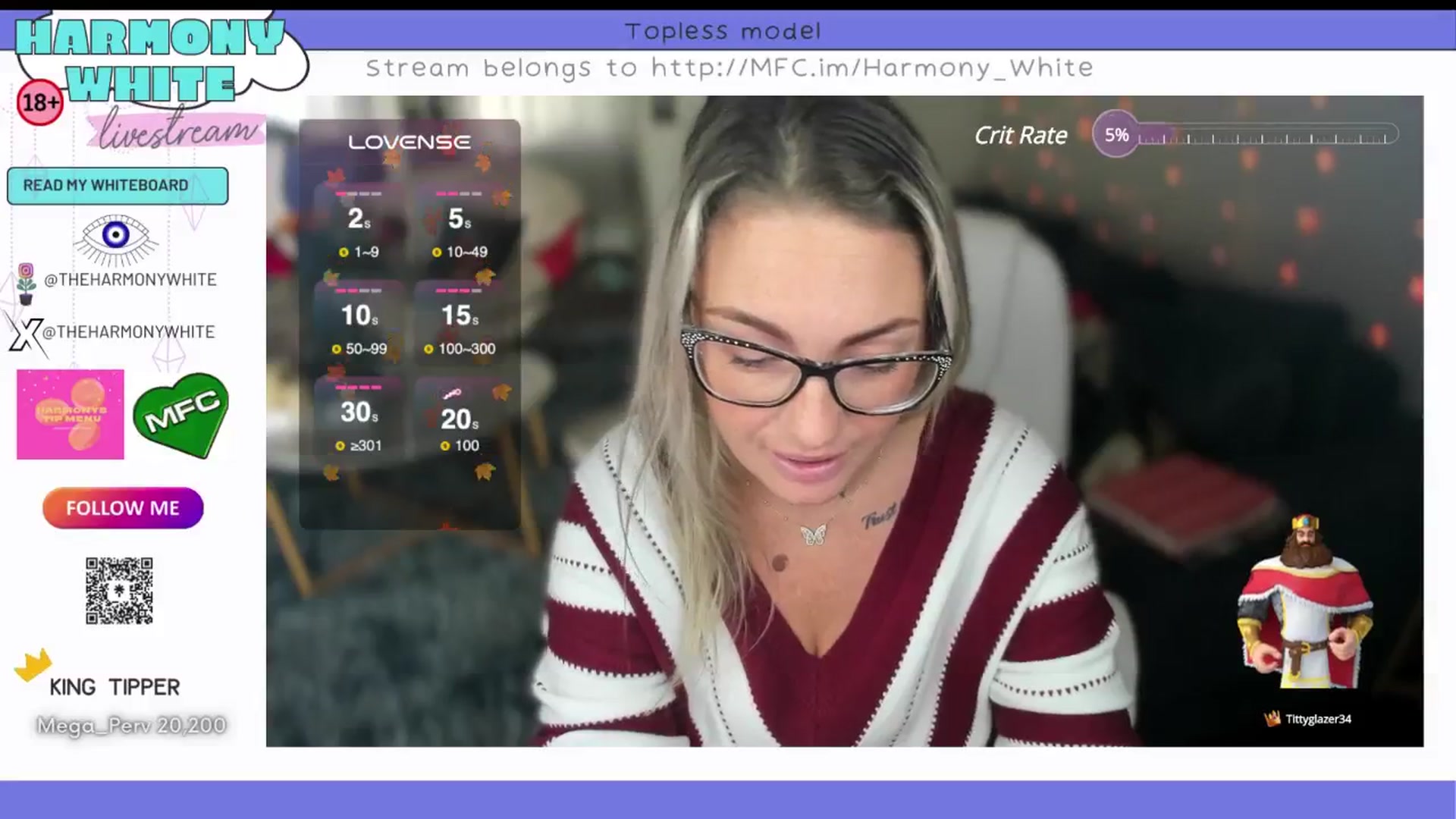 Gallery image thumbnail from Harmony_White's myfreecams stream on, 10/17/2024, 16:13 image 3 of 20