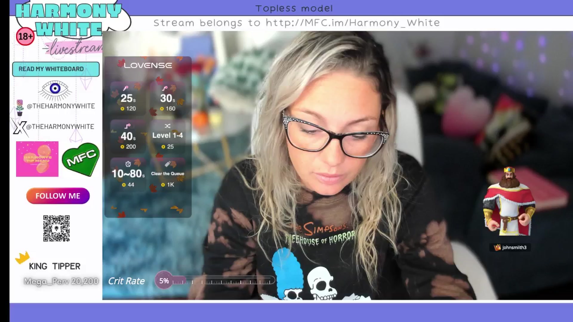 Gallery image thumbnail from Harmony_White's myfreecams stream on, 10/22/2024, 14:07 image 5 of 20