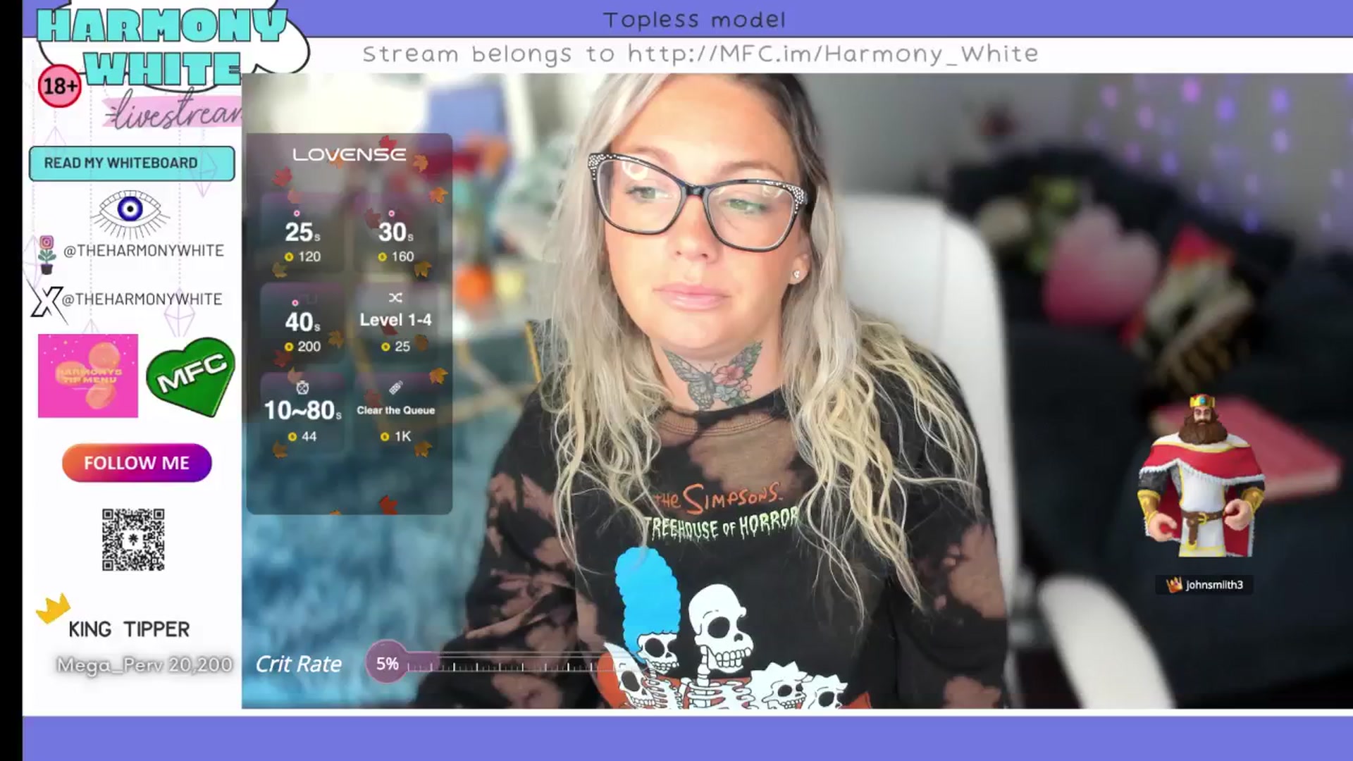 Gallery image thumbnail from Harmony_White's myfreecams stream on, 10/22/2024, 14:07 image 3 of 20