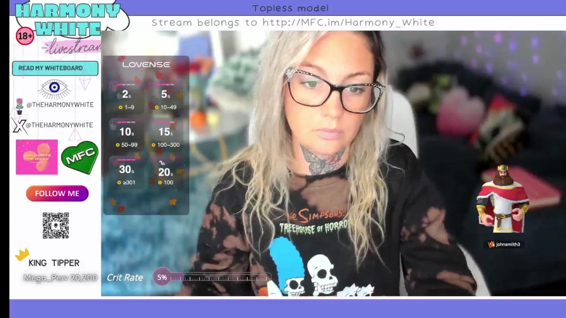 Gallery image thumbnail from Harmony_White's myfreecams stream on, 10/22/2024, 14:07 image 7 of 20