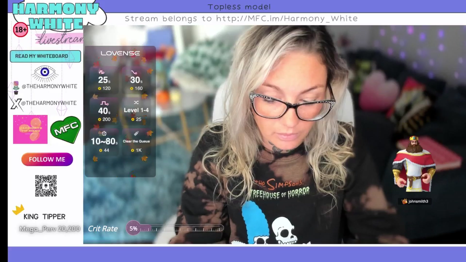 Gallery image thumbnail from Harmony_White's myfreecams stream on, 10/22/2024, 14:07 image 10 of 20