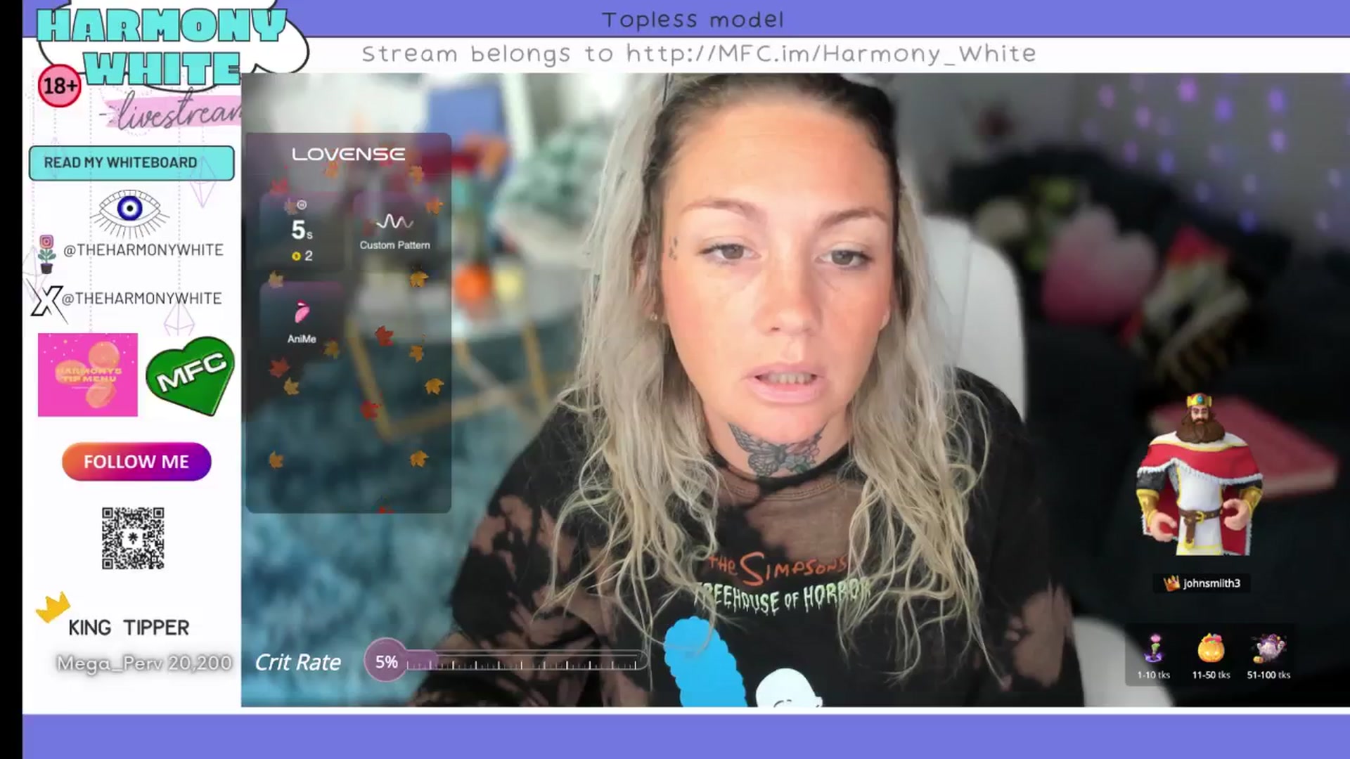 Gallery image thumbnail from Harmony_White's myfreecams stream on, 10/22/2024, 14:07 image 9 of 20