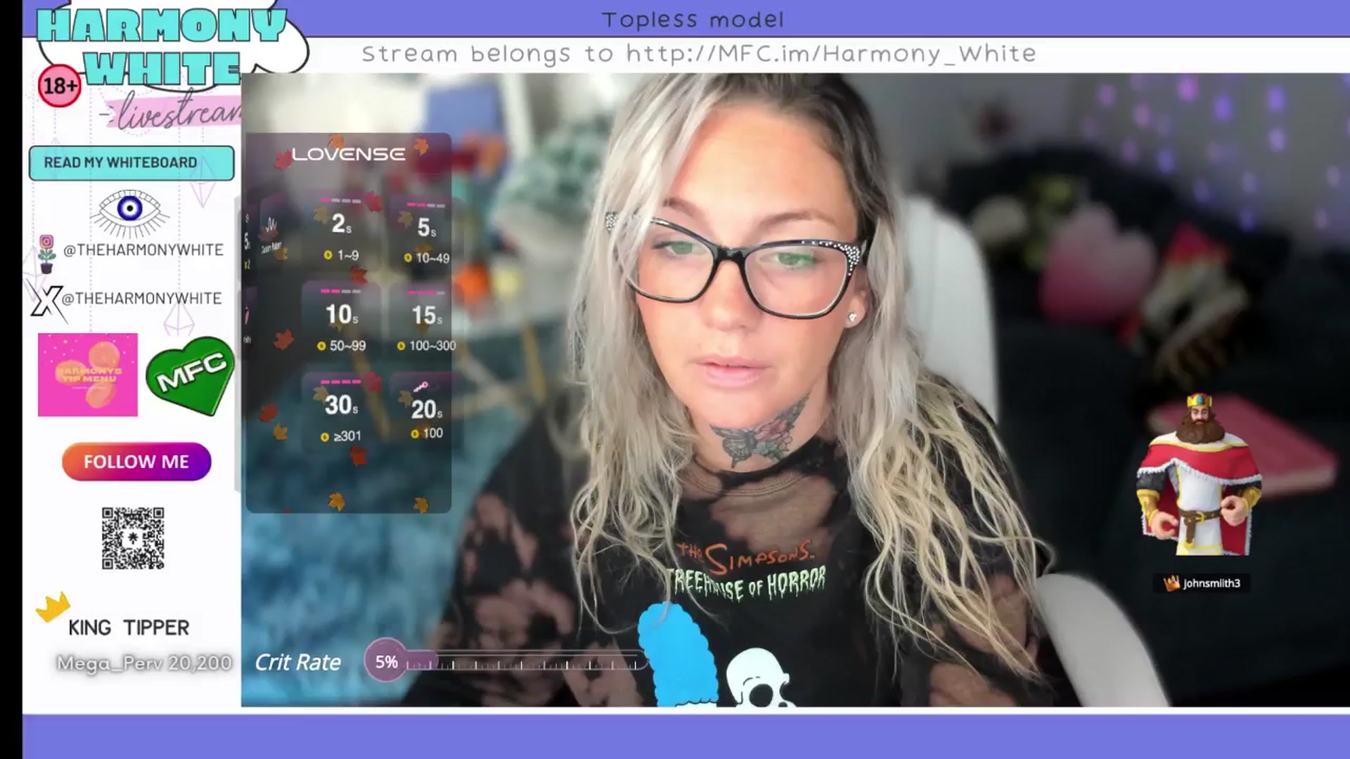 Gallery image thumbnail from Harmony_White's myfreecams stream on, 10/22/2024, 14:07 image 2 of 20