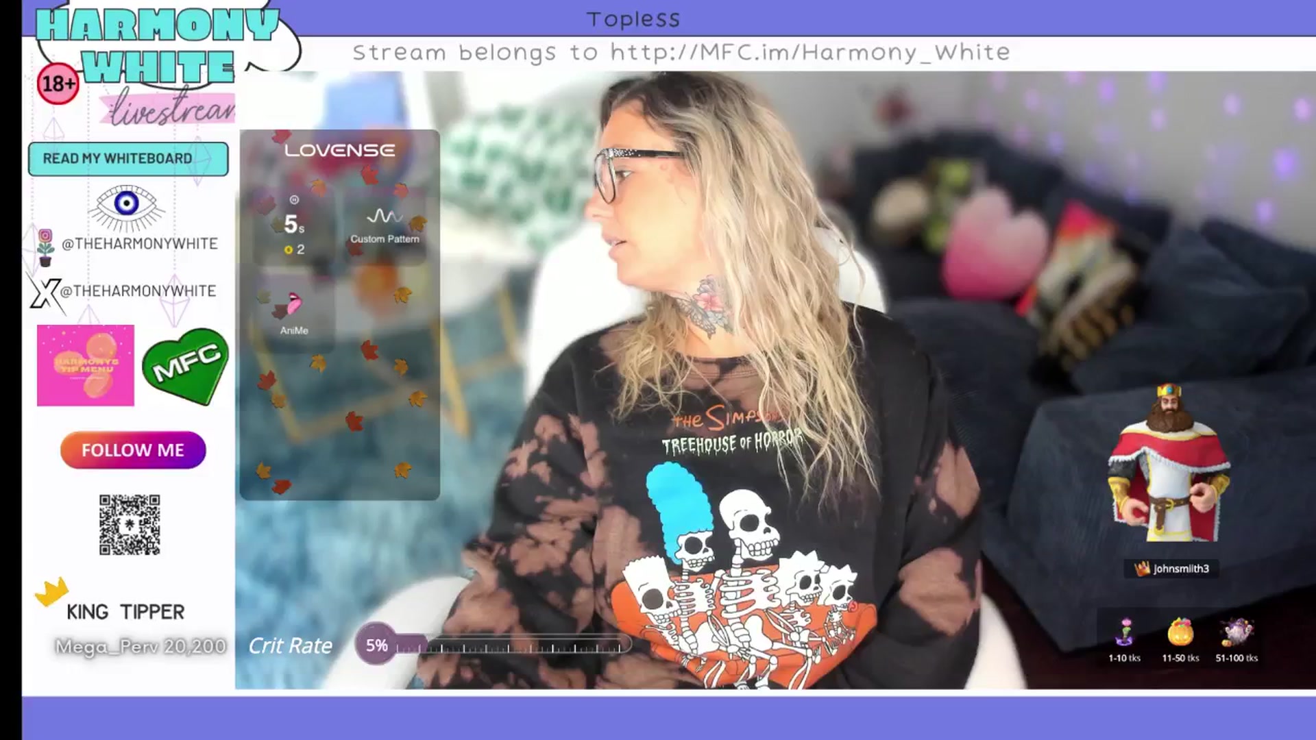 Gallery image thumbnail from Harmony_White's myfreecams stream on, 10/22/2024, 14:07 image 17 of 20