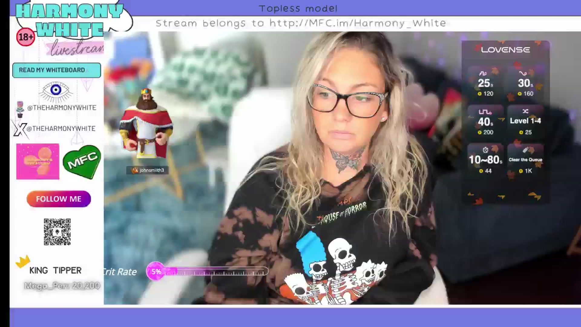 Gallery image thumbnail from Harmony_White's myfreecams stream on, 10/22/2024, 14:43 image 2 of 20