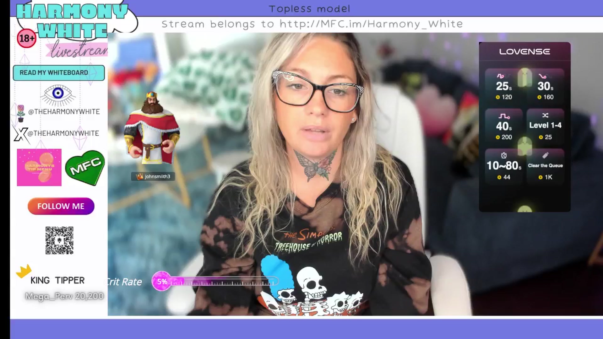 Gallery image thumbnail from Harmony_White's myfreecams stream on, 10/22/2024, 14:43 image 8 of 20