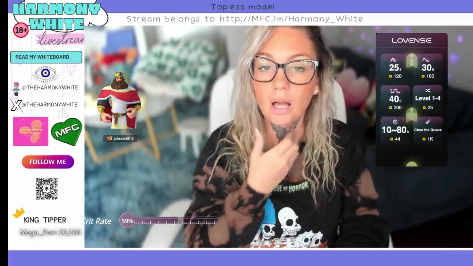 Gallery image thumbnail from Harmony_White's myfreecams stream on, 10/22/2024, 14:43 image 19 of 20