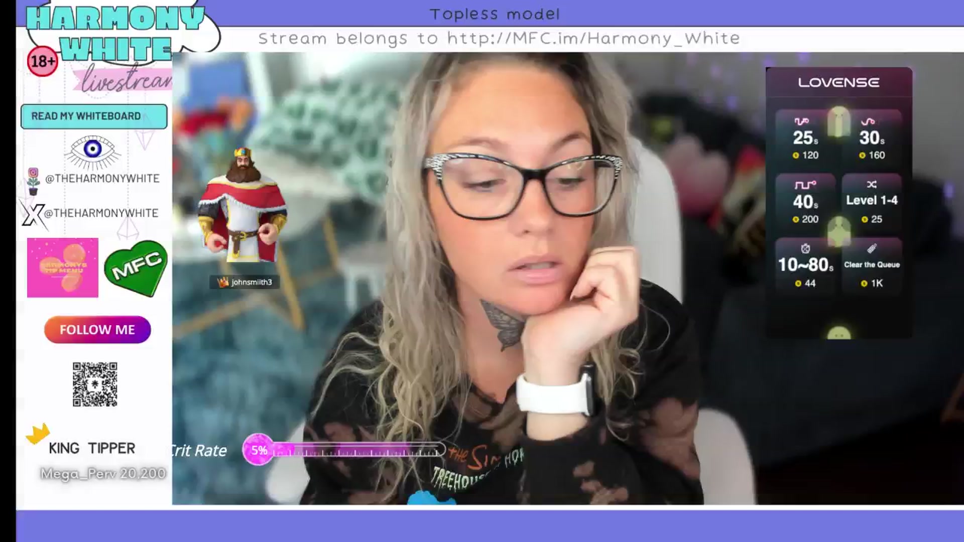 Gallery image thumbnail from Harmony_White's myfreecams stream on, 10/22/2024, 14:43 image 9 of 20