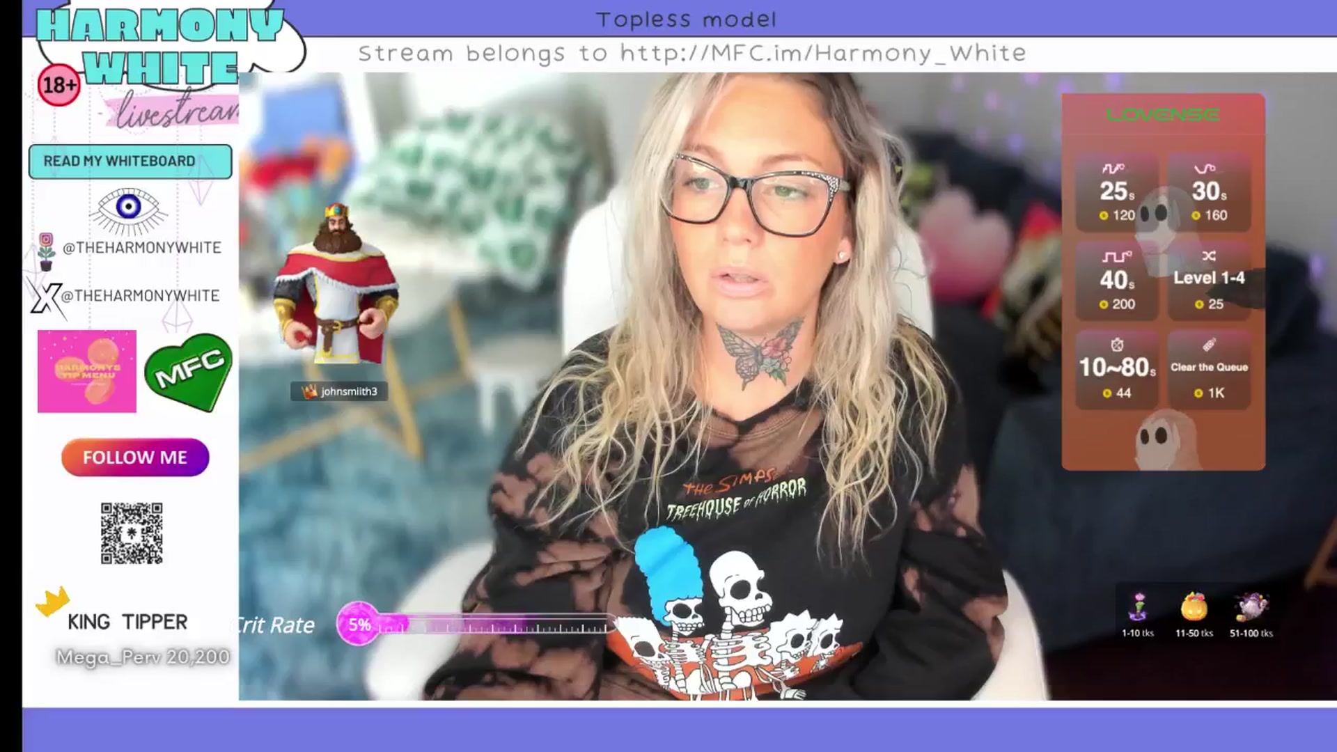 Gallery image thumbnail from Harmony_White's myfreecams stream on, 10/22/2024, 14:43 image 4 of 20