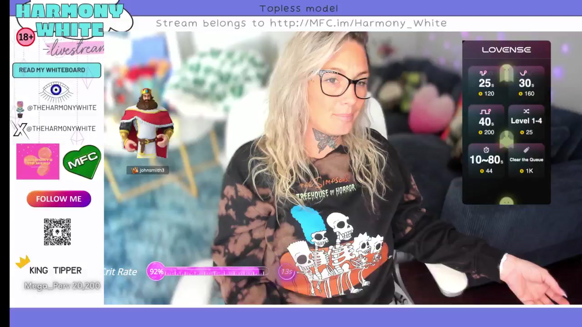 Gallery image thumbnail from Harmony_White's myfreecams stream on, 10/22/2024, 14:43 image 17 of 20