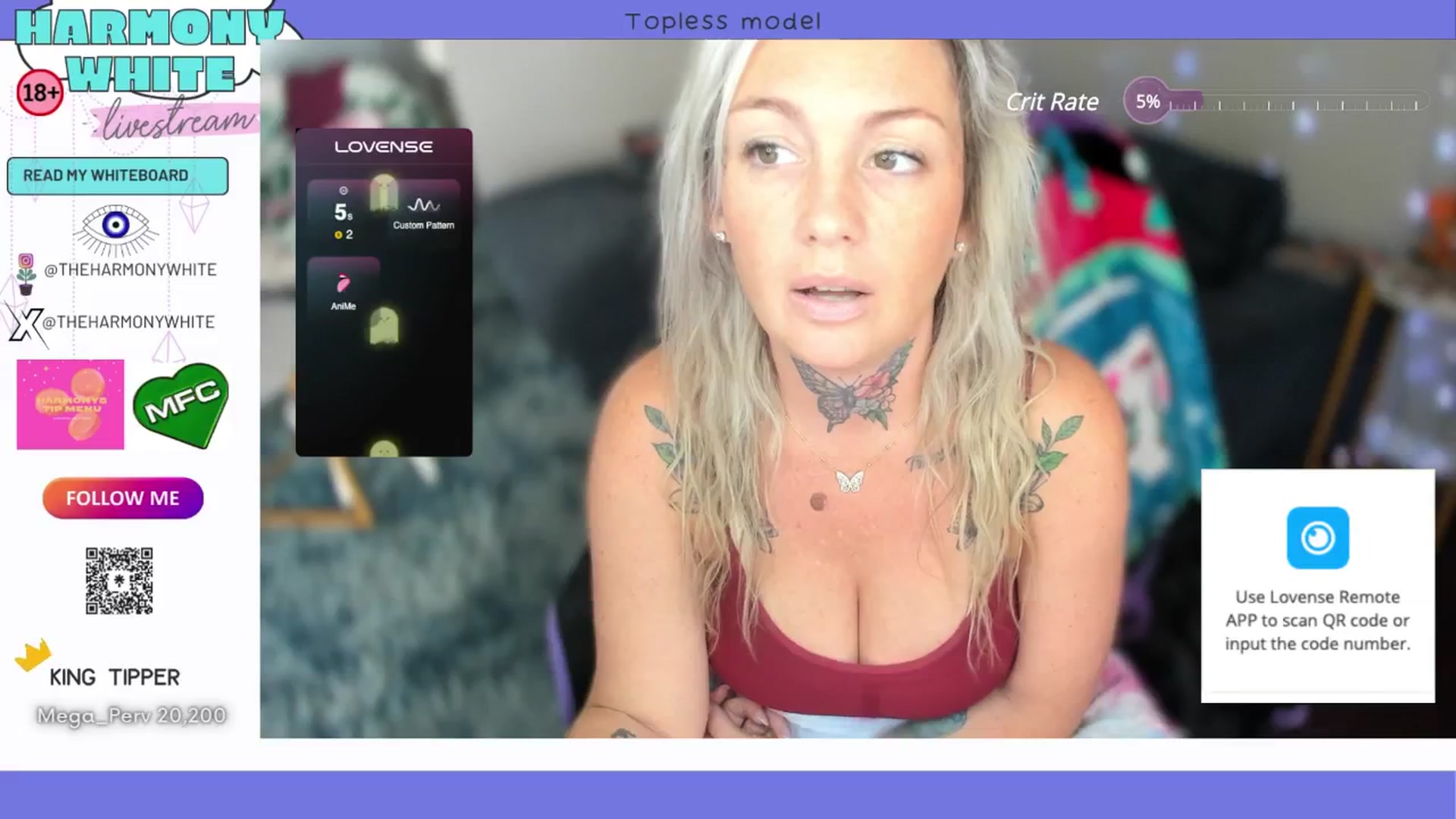 Gallery image thumbnail from Harmony_White's myfreecams stream on, 10/23/2024, 16:44 image 16 of 20