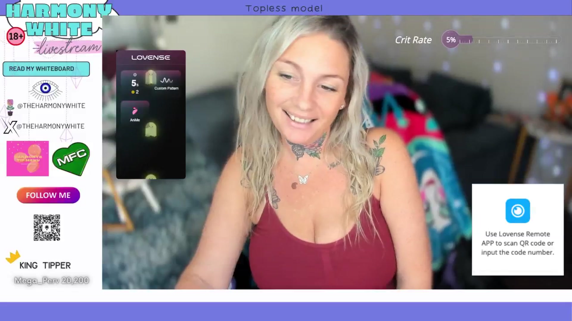Gallery image thumbnail from Harmony_White's myfreecams stream on, 10/23/2024, 16:44 image 20 of 20