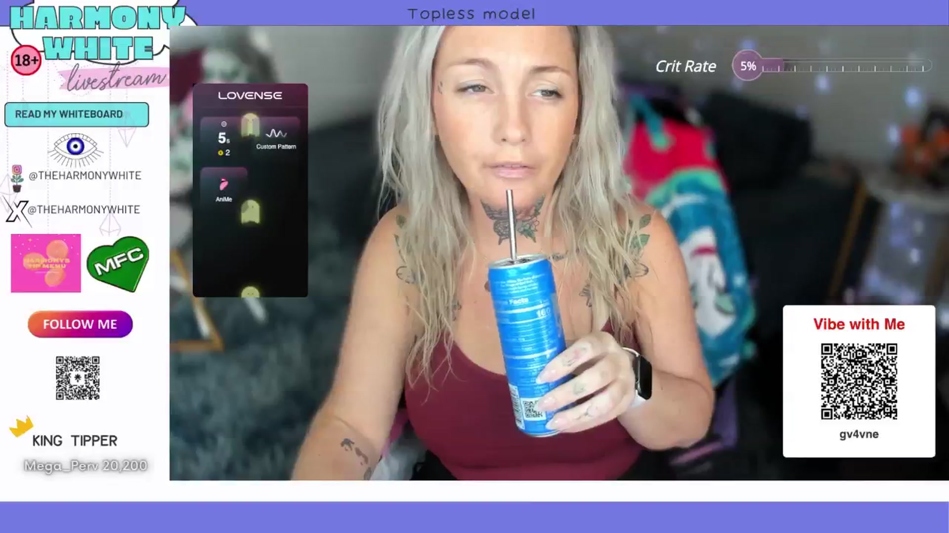Gallery image thumbnail from Harmony_White's myfreecams stream on, 10/23/2024, 16:44 image 9 of 20