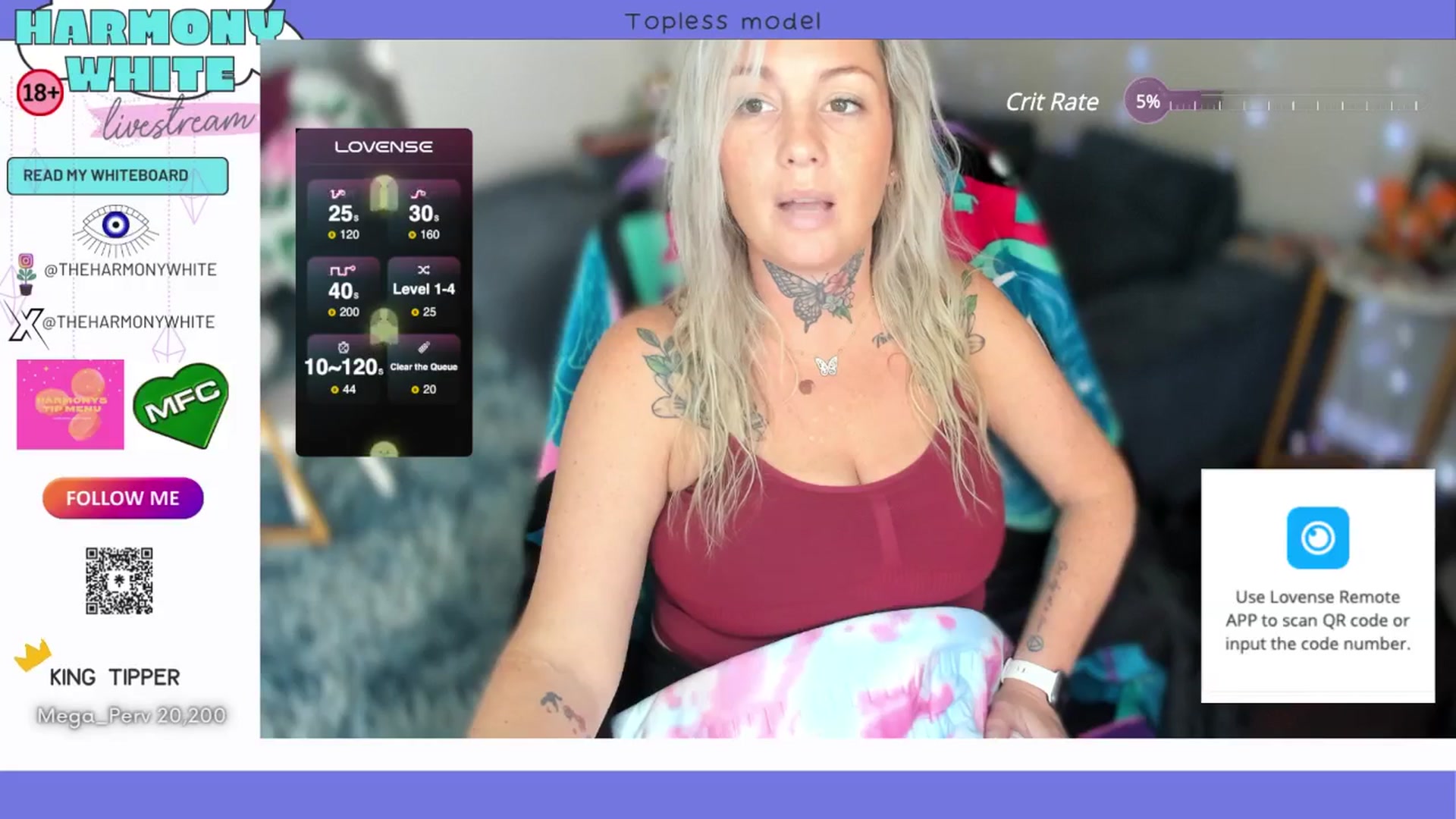 Gallery image thumbnail from Harmony_White's myfreecams stream on, 10/23/2024, 16:44 image 18 of 20