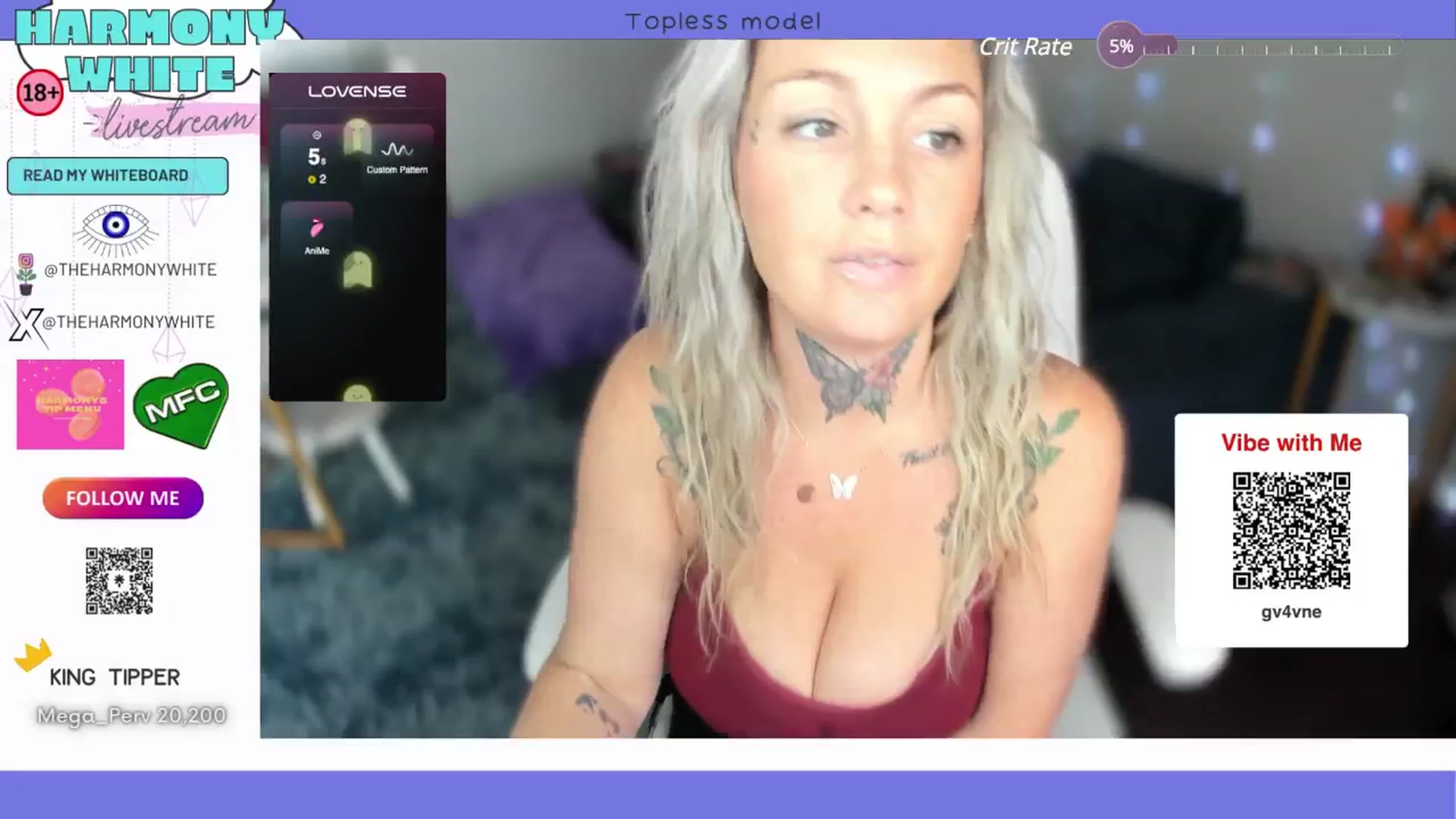 Gallery image thumbnail from Harmony_White's myfreecams stream on, 10/23/2024, 16:44 image 7 of 20