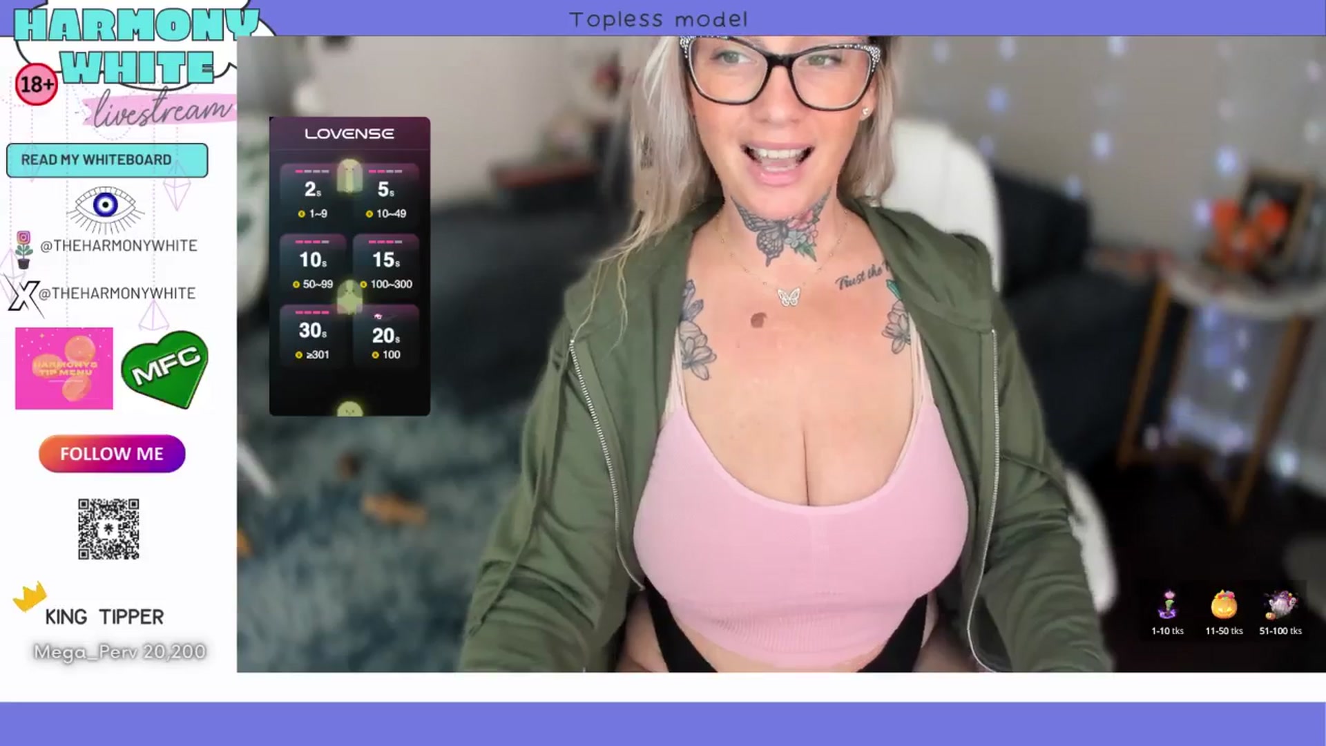 Gallery image thumbnail from Harmony_White's myfreecams stream on, 10/24/2024, 18:03 image 14 of 20