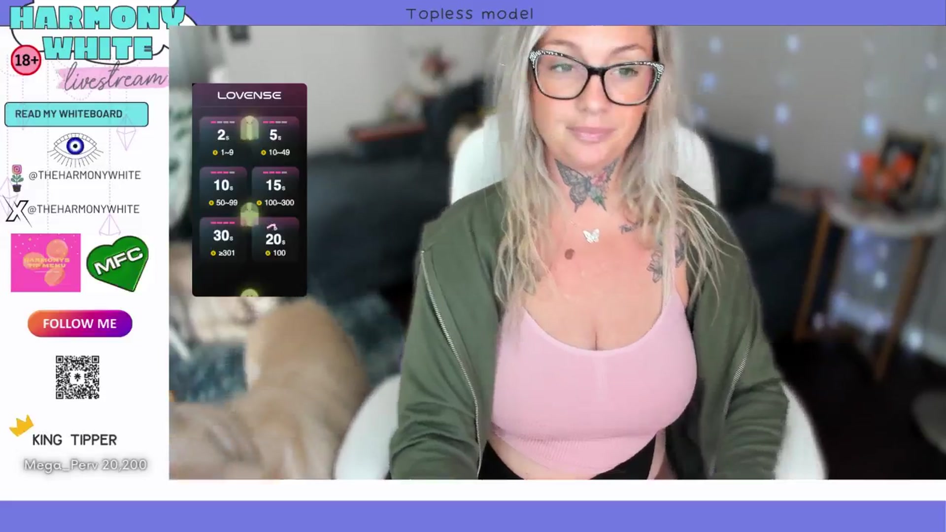 Gallery image thumbnail from Harmony_White's myfreecams stream on, 10/24/2024, 18:03 image 13 of 20