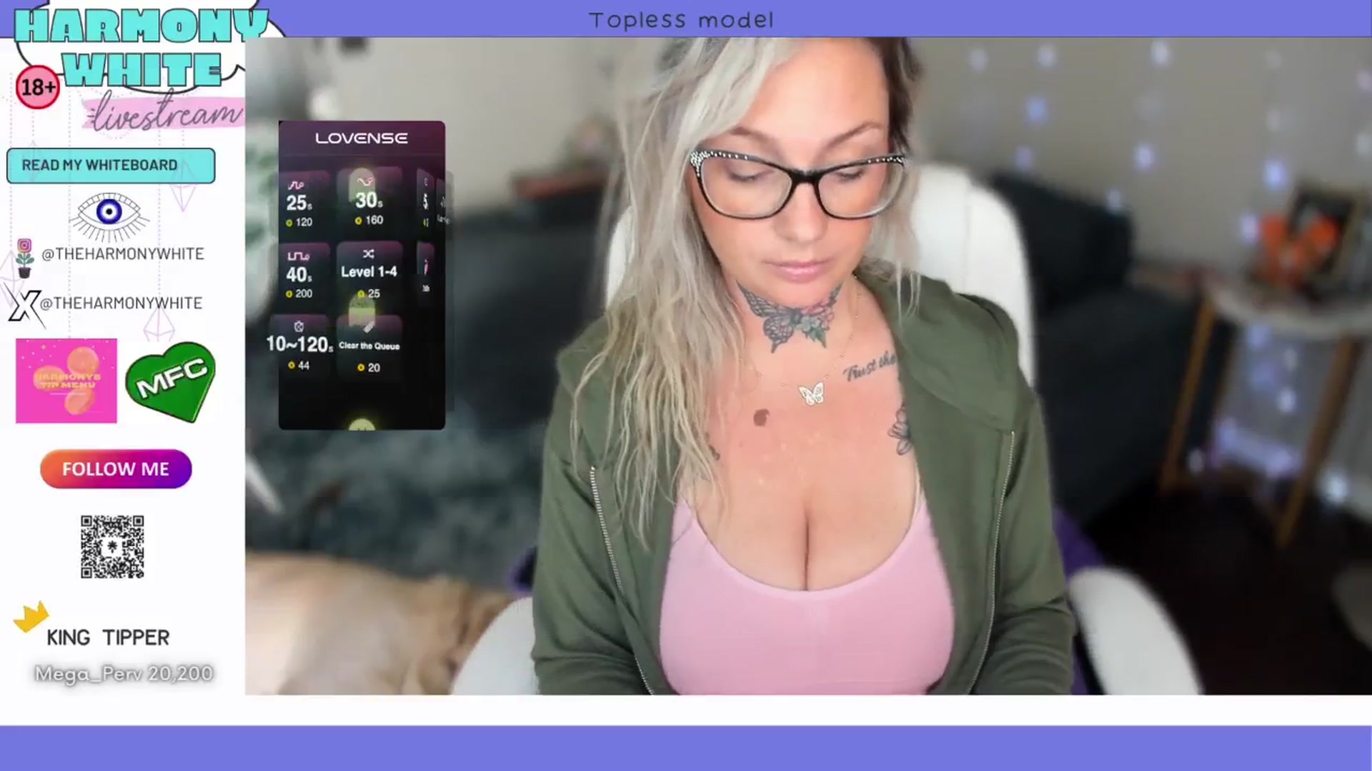 Gallery image thumbnail from Harmony_White's myfreecams stream on, 10/24/2024, 18:03 image 10 of 20