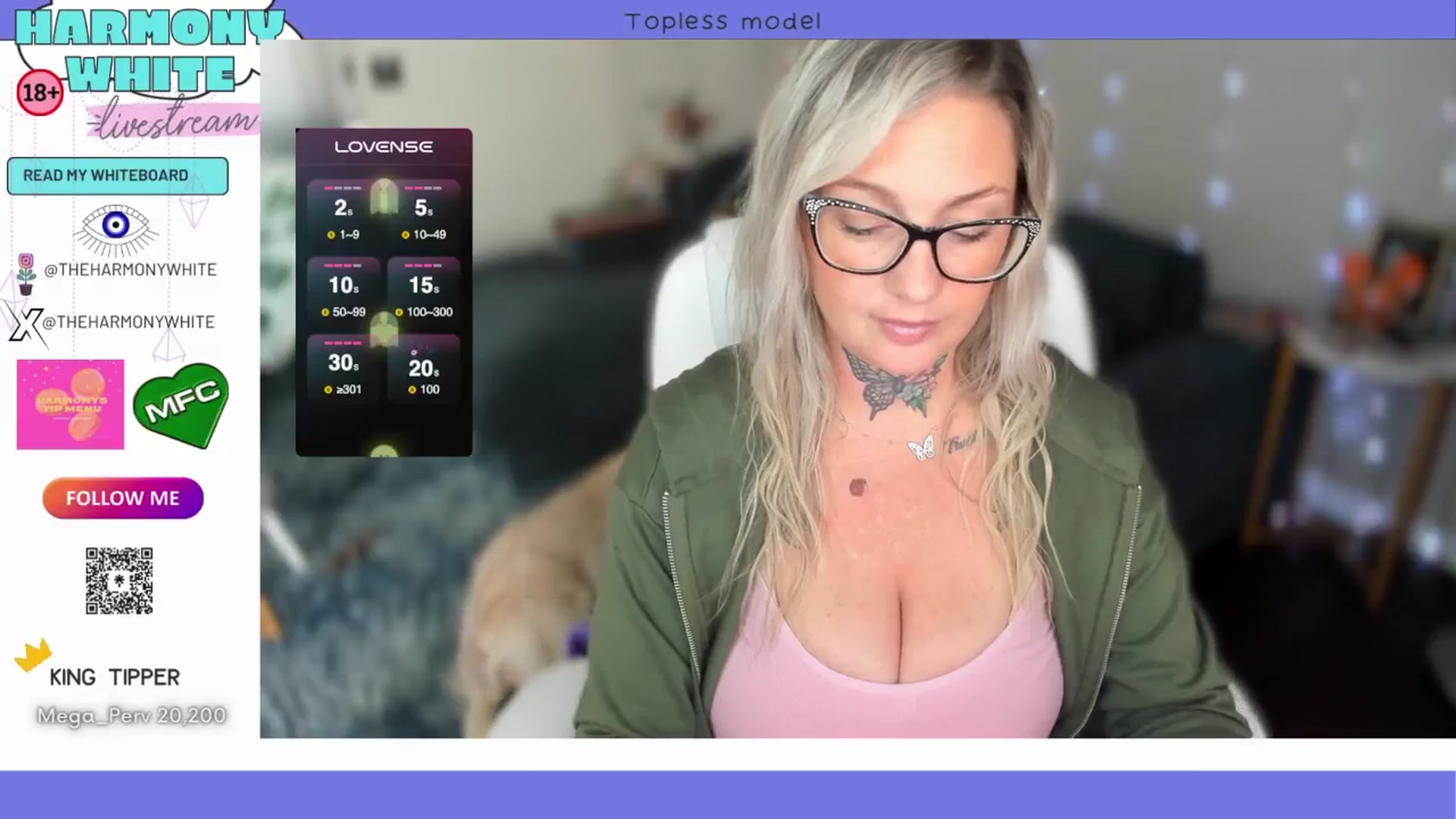 Gallery image thumbnail from Harmony_White's myfreecams stream on, 10/24/2024, 18:03 image 8 of 20