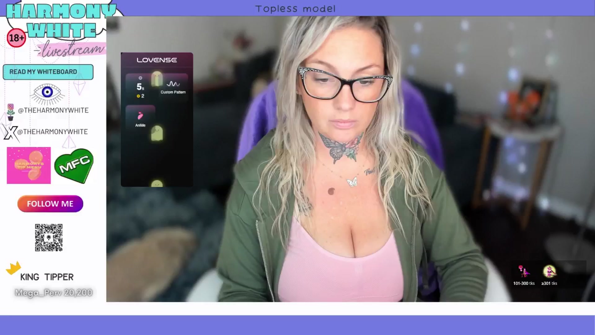 Gallery image thumbnail from Harmony_White's myfreecams stream on, 10/24/2024, 18:03 image 4 of 20